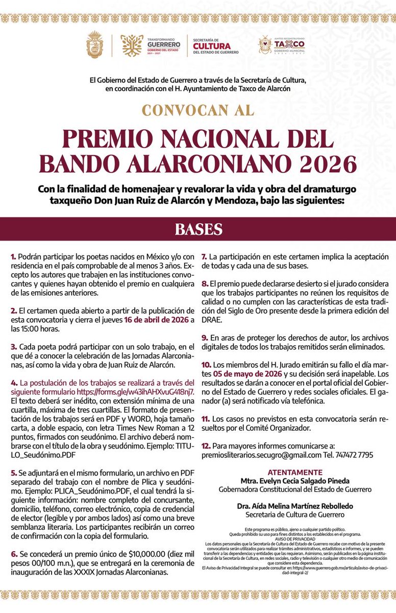 Secretaría de Cultura Gro. tweet media