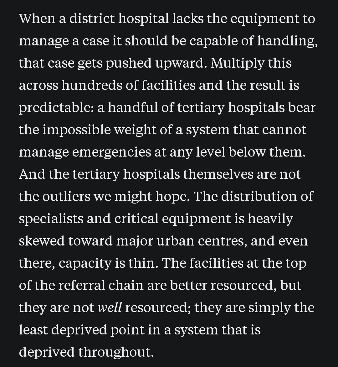 nkquakyi's tweet photo. This is what a systemic crisis in emergency care looks like and why we can't afford to reduce it to an "attitude" problem. Referral hospitals like Korle-Bu, Ridge etc are just the most visible points of failure in a system that is failing throughout. Has to be a top priority. https://t.co/q2mVInJlq7