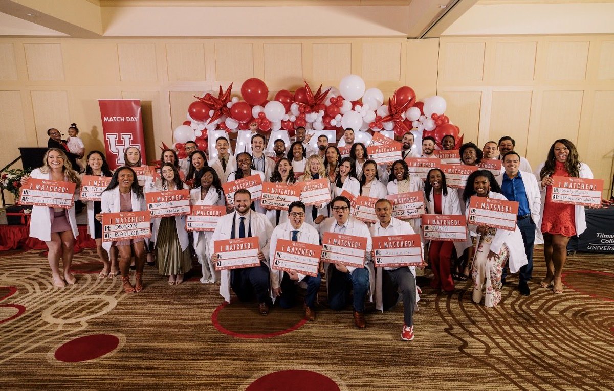 100% match…all graduates from Fertitta College of Medicine matched for residency… congratulations!!