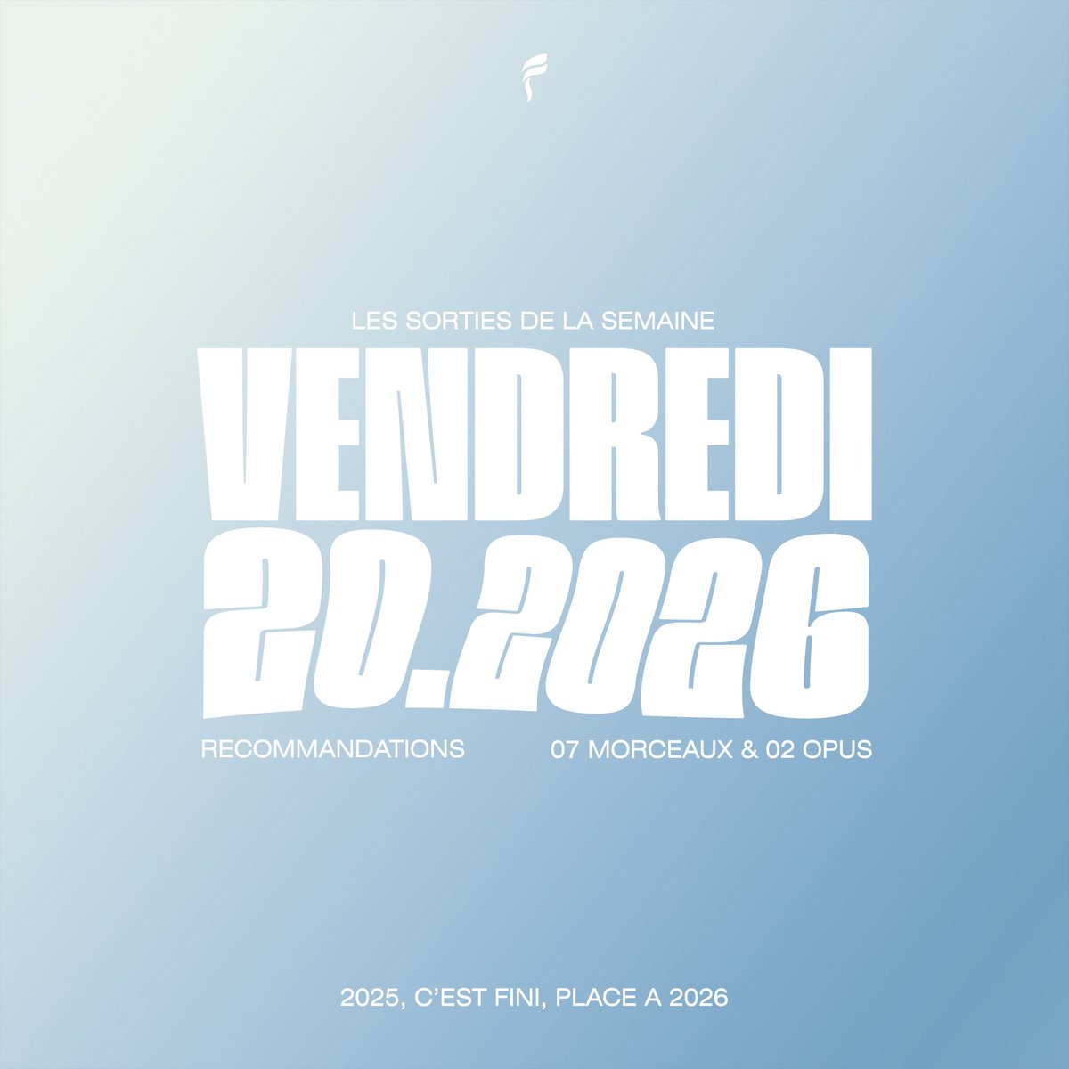 💾 LES SORTIES DE LA SEMAINE :

📀 SINGLES :

▫️HIMRA
▫️SAINTRUAND
▫️FUNKY
▫️DAAYVX x AMEKA ZRAI
▫️JABER STATES x S2
▫️SUSPECT 95 x KADJA
▫️DIDI B

💿 PROJETS :

▫️D14
▫️JEUNE BENDJOUL

Qui te hype le plus ?
