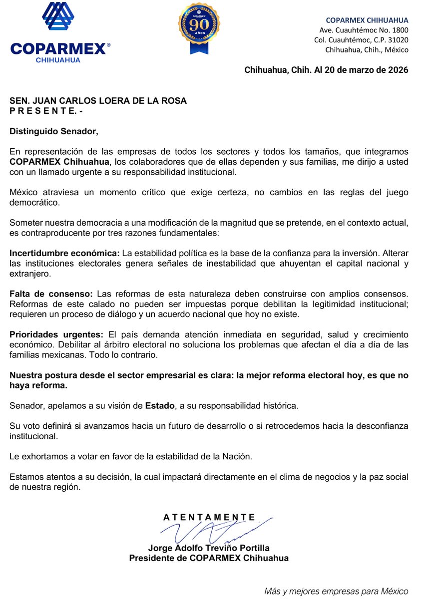 Coparmex Chihuahua tweet media