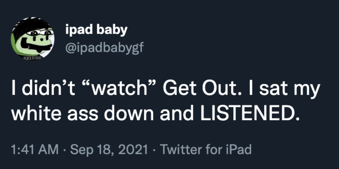 Debating whether or not to reference this tweet in upcoming dramaturgical presentation