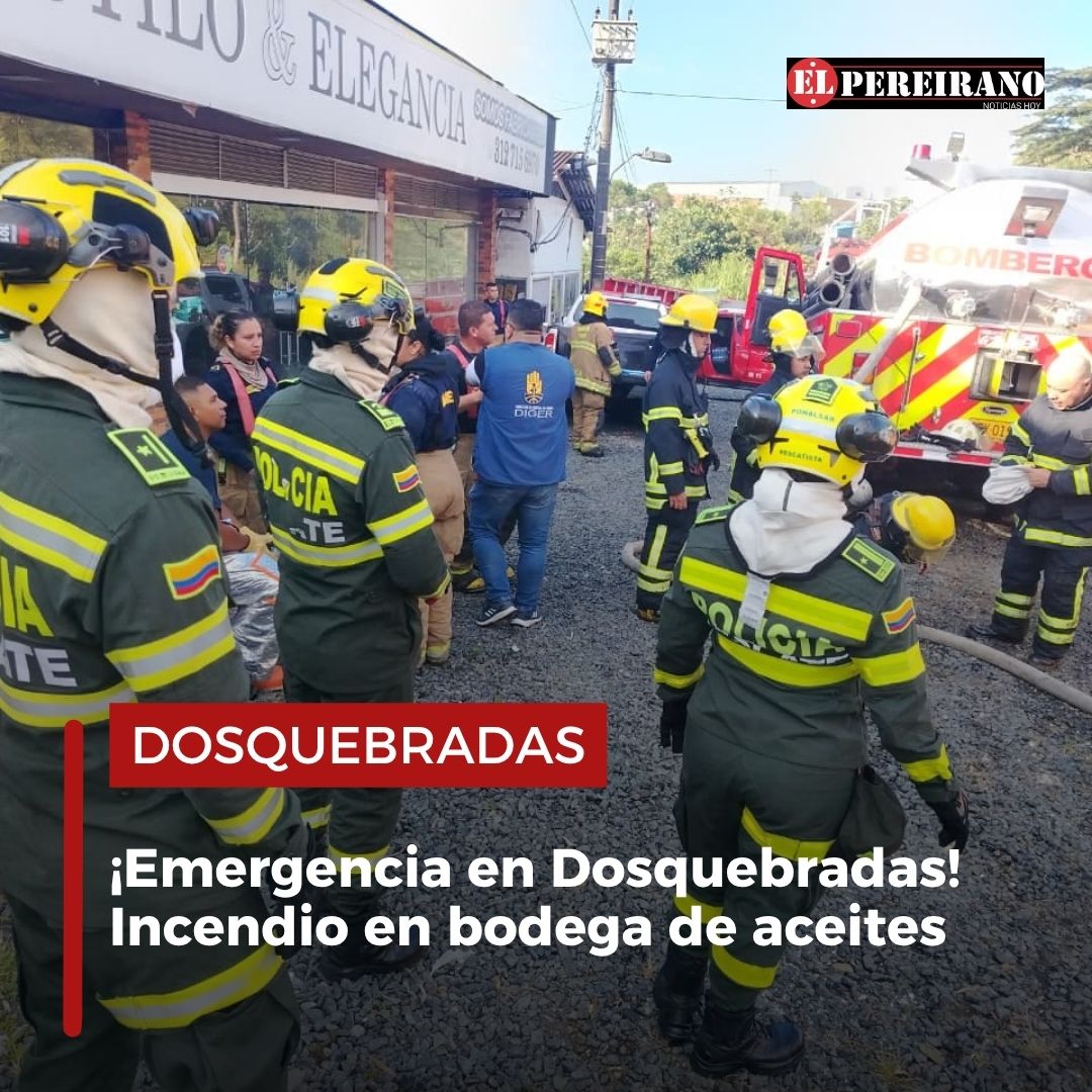 #ATENCIÓN || Bodega de aceites se incendia en Dosquebradas. Bomberos estuvieron en el lugar, controlando la situación.

elpereirano.com/2026/03/20/bod…