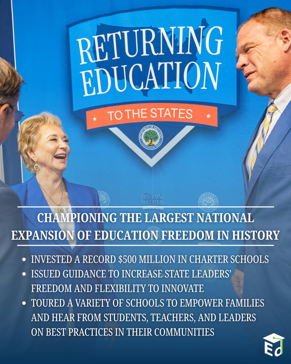 U.S. Department of Education tweet media