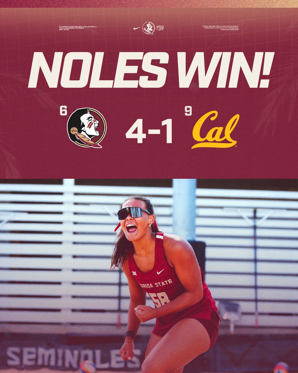 FSU Beach Volleyball tweet media