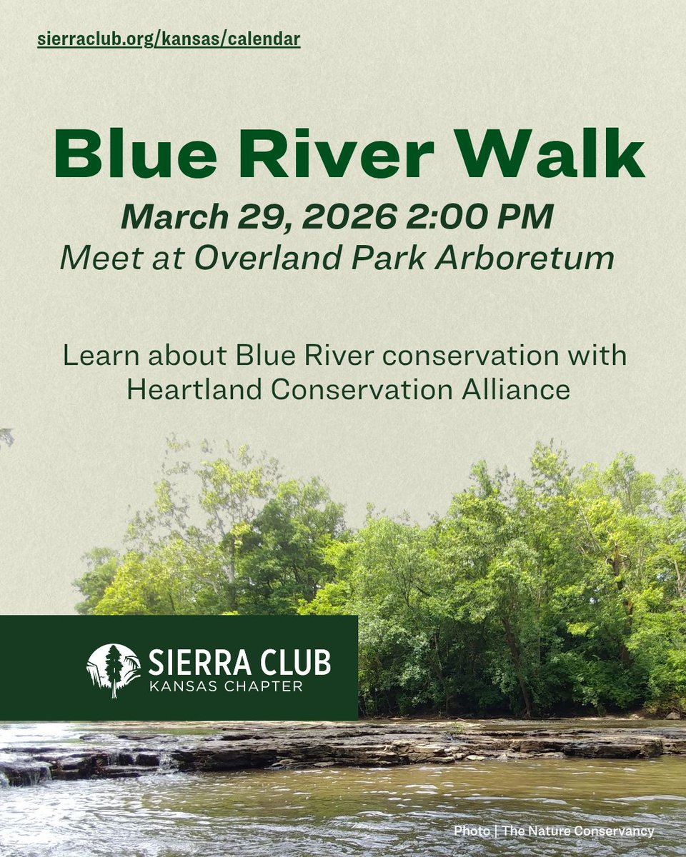 Join us next weekend at the Overland Park Arboretum🌲🌲💚 to unwind after a big Saturday No Kings rally! 

Sunday, March 29 at 2:00 P.M.☀️ we're going on a leisurely nature walk✨️🥾 towards the Blue River with a member of the <a href="/HCA_KC/">Heartland Conservation Alliance</a>