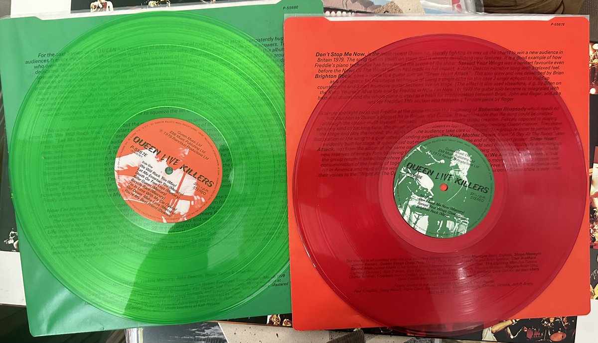 furbehrrr's tweet photo. This is a favorite Queen album … 

Live Killers is a double live album by the British rockband Queen, released in ‘79, recorded during the European leg of Queen's Jazz tour. 

#LiveMusicFriday #LiveKillers

#Queen #FreddieMercury🤩 

#MusicSky #SpinningNext https://t.co/aI8Wr0UbUk