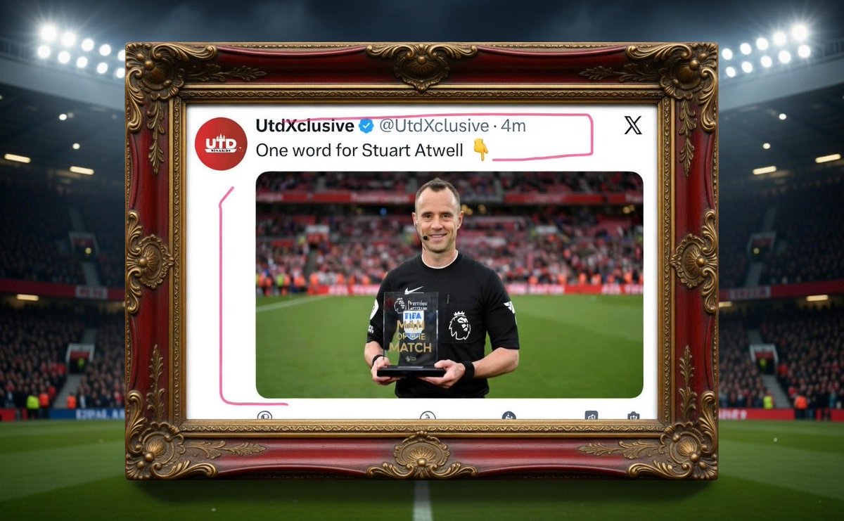 jerugr8united's tweet photo. Let it be on the records that Referee Stuart Atwell made Manchester United to drop a massive 3 points when were at the stage cementing our top four positions.
The incompetency of the VAR also needs to questioned and sanctioned
@UtdXclusive #stuartatwell #MUFC https://t.co/KxeTQ9XuXT
