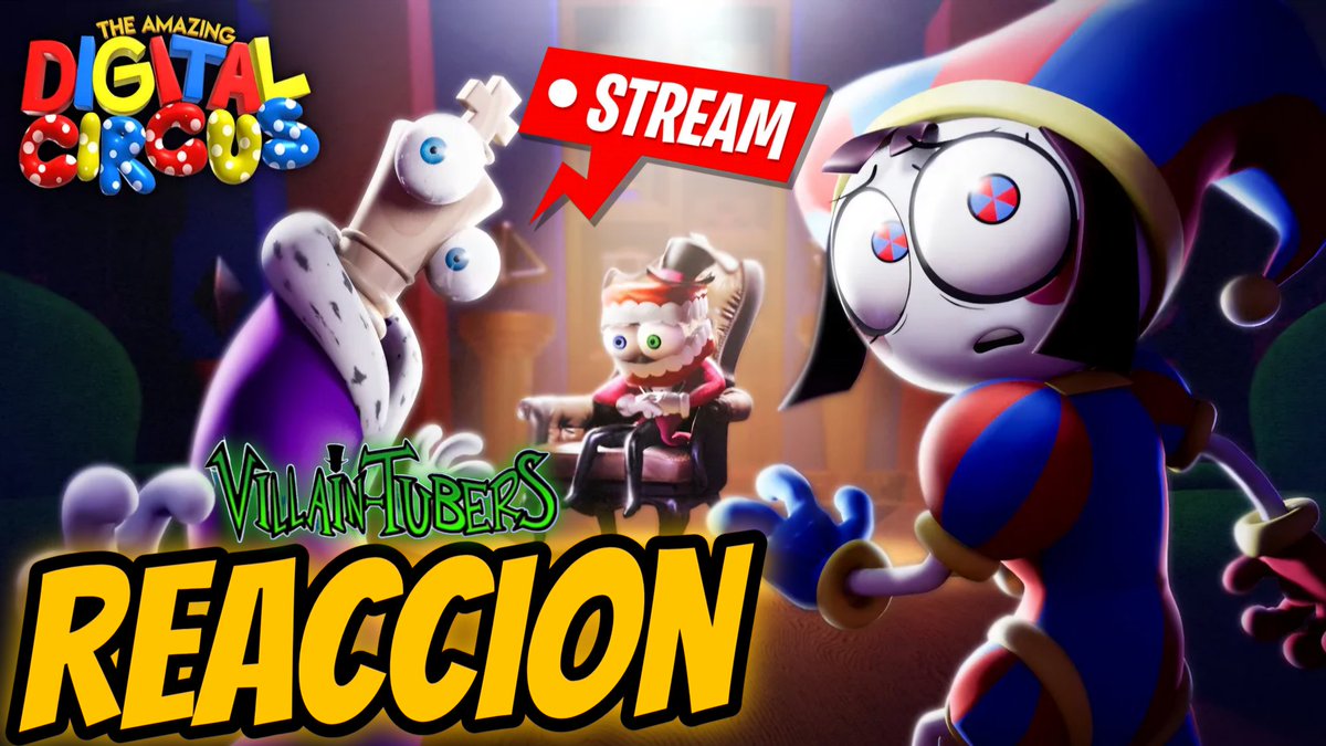 youtube.com/live/4quxvrKgu…

Ya empezamos stream reaccionando DIGITAL CIRCUS con los <a href="/villaintubers/">Villaintubers_Oficial // #RELEASEVILLAINOUS</a> 

NO SE LO PIERDAANNN!!!

#DigitalCircus #theamazingdigitalcirus