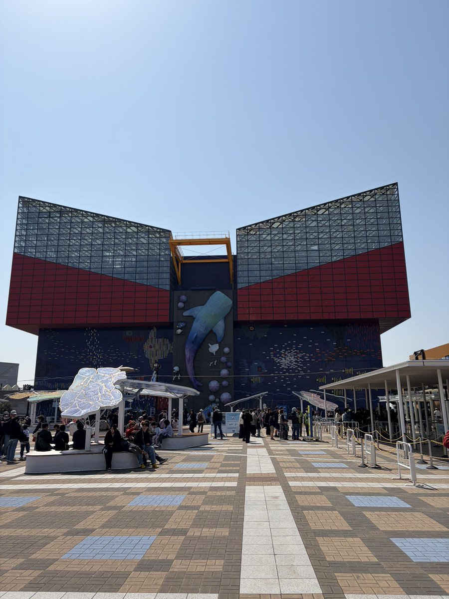 海を見ながらウェンディーズ
そして海遊館へ