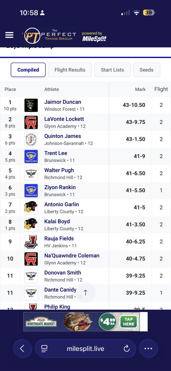 WFKnightsFB's tweet photo. Big S/O to our 2027 DB @Ja1m0r on winning the Triple Jump at Today’s track meet! @Ja1m0r has won the Triple Jump at 3 out of the 4 track meets the team has participated in this year! Your Knight’s also placed 2nd in the 4 X 100 Meter Dash and 3rd in the 4 x 200 Meter Dash!  #compete #setthestandard #Everydaygiveeverything