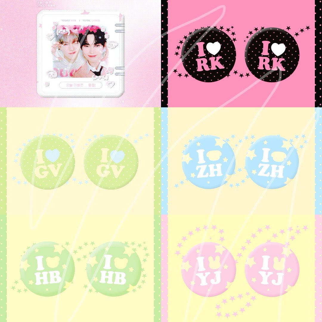 #rt이벤트 

rt+follow 후 댓글에 원하는 멤버 작성 해주시면 추첨을 통해 핀버튼 드려요

반택 배송비 본인 부담, 국내 주소지 한정
당발은 최대한 빨리 할게요

수량은
하오빈1개, 리키2개, 규빈3개, 하오2개, 한빈2개 남았고 유진이는 없습니다 ㅠㅠ
