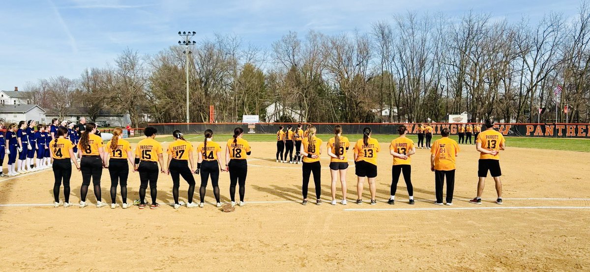 WCHS_308sball's tweet photo. Honored to have alumni Baylee Parrott throw out the first pitch on Opening Day at Jan Smith Field and kick off the 2026 season with us. You continue to inspire us all - Once a Panther, Always a Panther!

🧡More Than A Game🧡 https://t.co/4RDsvwc8sS