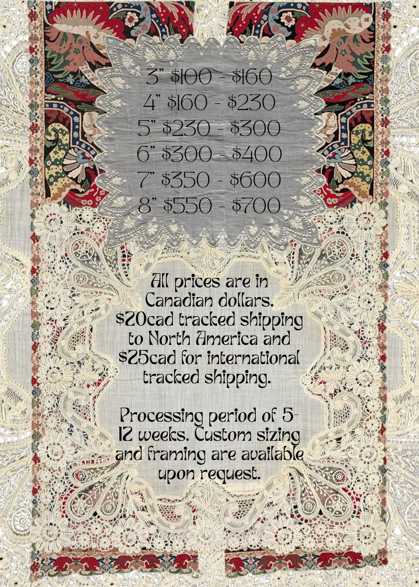 colleen_daves's tweet photo. Hand embroidery customs are open! Also finally made a graphic to save everyone a click. https://t.co/X2dGOKrij5