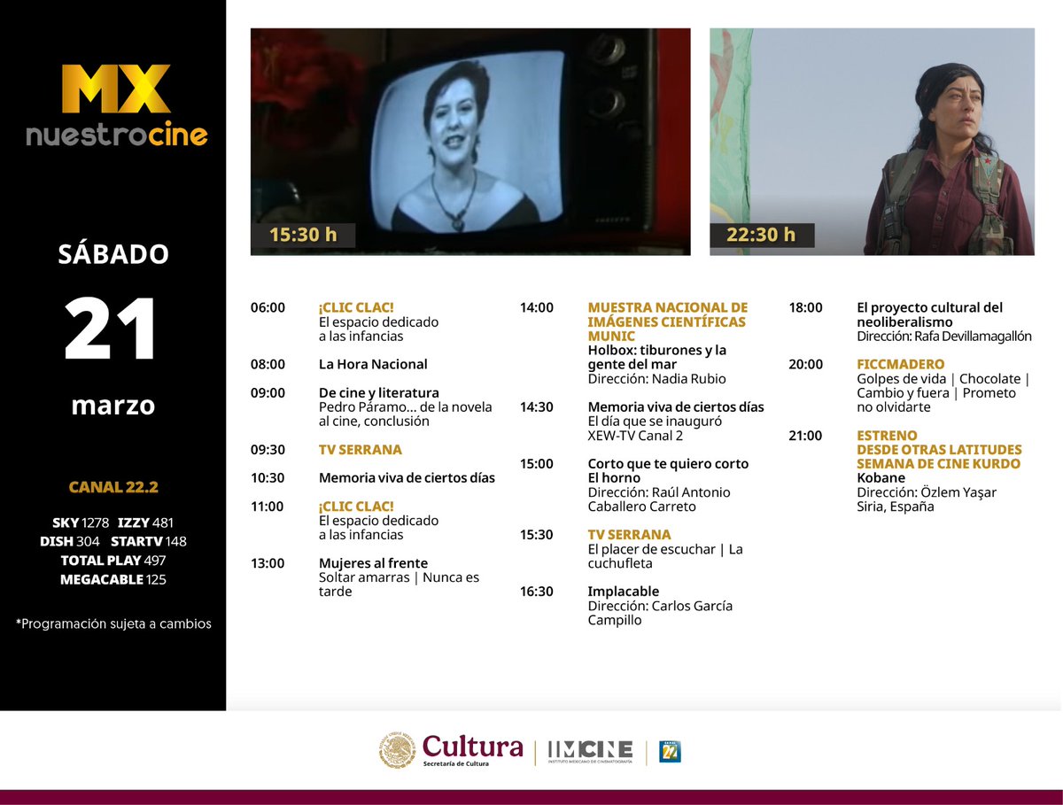 Canal MX Nuestro Cine tweet media