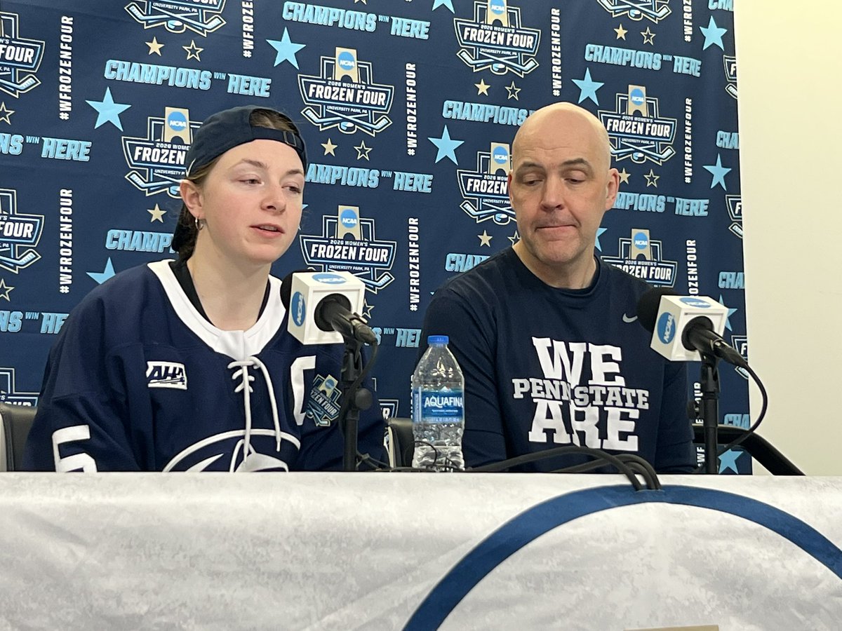 Tessa Janecke on tonight’s crowd of 5,176: 

“I actually couldn’t believe how packed it was, but I think it’s just a testament to what we’ve done for Penn State. … But, we don’t just want that in a Frozen Four. We want that at every game and I think we deserve it”
