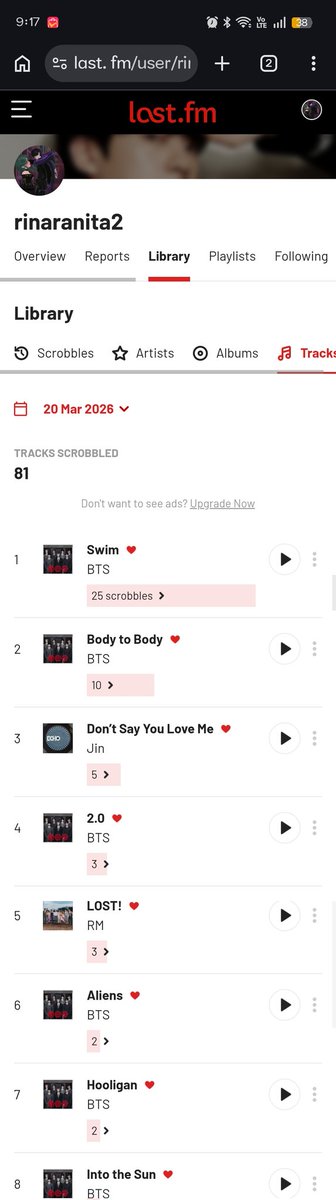 CesaEli's tweet photo. @Team_Bells21 Spotify 157
#BTS_ARIRANG
#BTS_SWIM https://t.co/XHLg4tOLn1