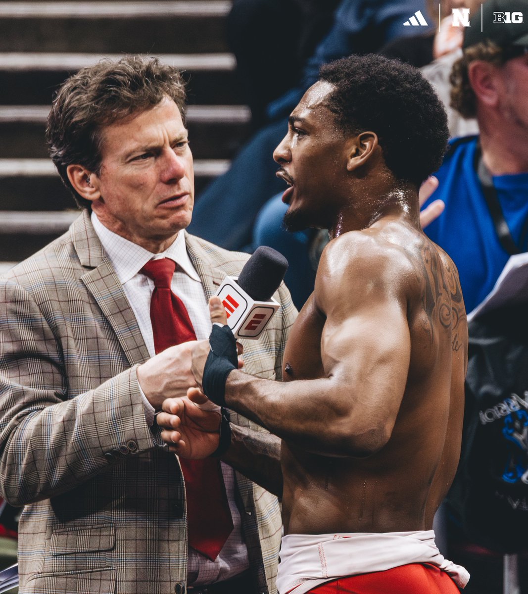 HuskerWrestling's tweet photo. Antrell Taylor: Man of the people https://t.co/qCIxVkjzi6