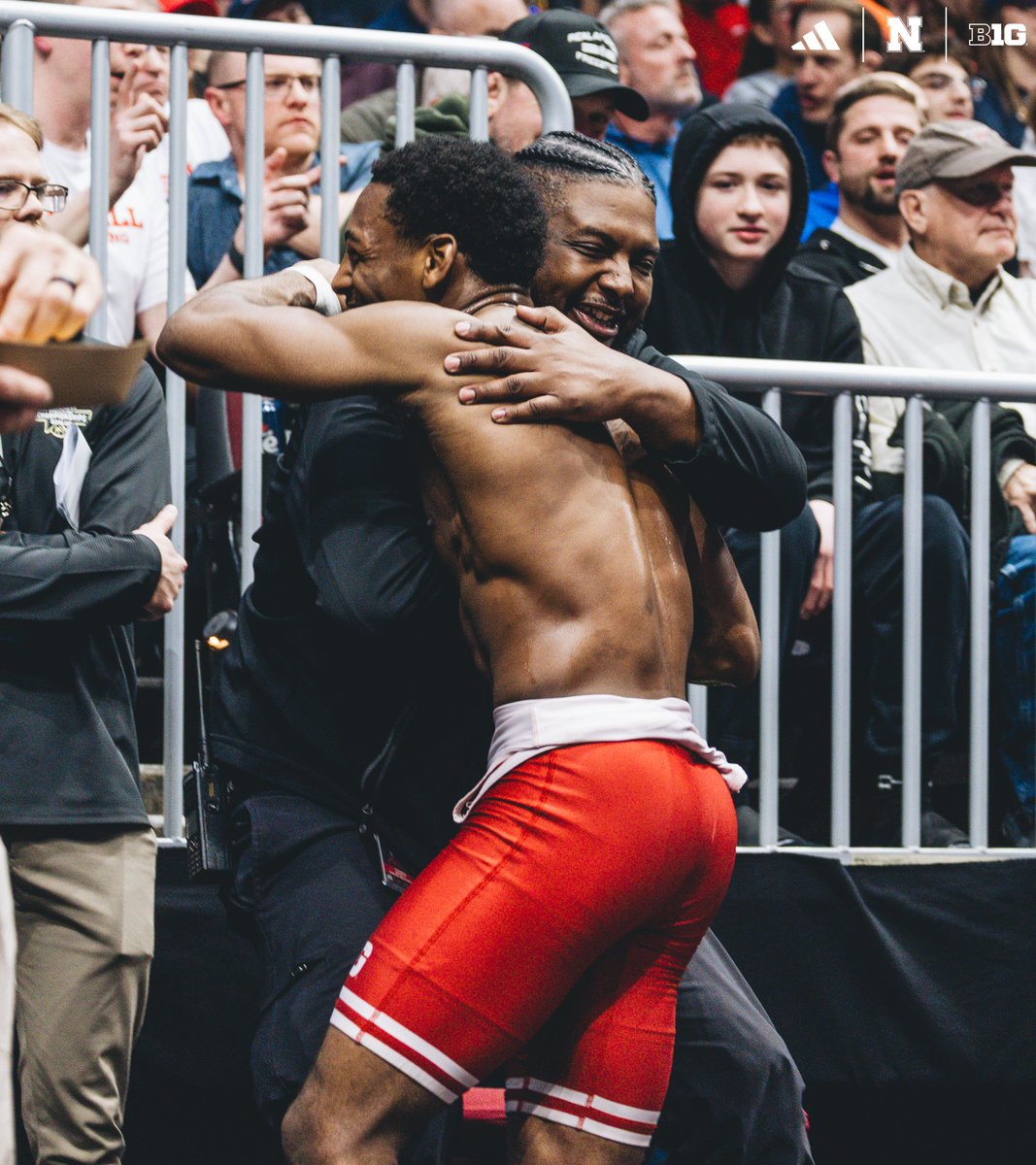 HuskerWrestling's tweet photo. Antrell Taylor: Man of the people https://t.co/qCIxVkjzi6