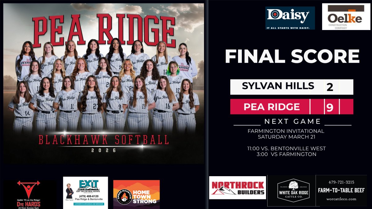 Pea Ridge Softball tweet media