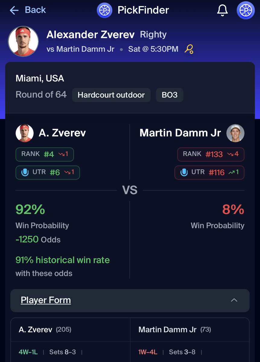 PickFinder tweet media