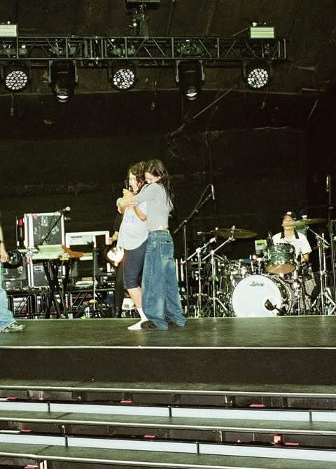 unseen photo of JENNIE &amp; Kali Uchis during Coachella rehearsals, 2025. ©️ choeey