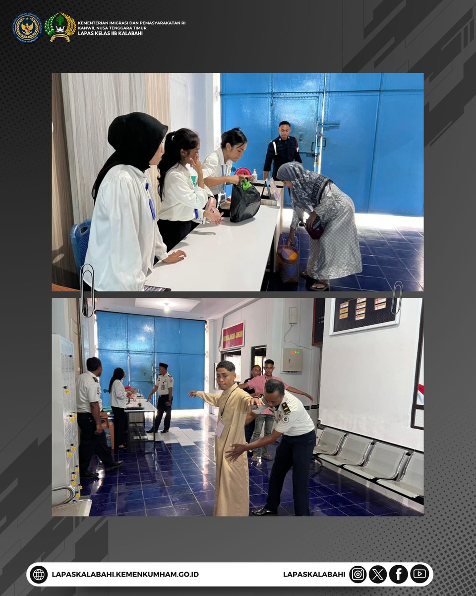 LapasKalabahi's tweet image. Penuh Suasana Kekeluargaan, Layanan Kunjungan Hari Raya Idul Fitri 1447 H di Lapas Kalabahi Berjalan Lancar

Selengkapnya:
lapaskalabahi18.blogspot.com/2026/03/penuh-…

#LapasKalabahi
#Kemenimipas
#AlwaysTheBest
~ KanwilDitjenpasNTT
