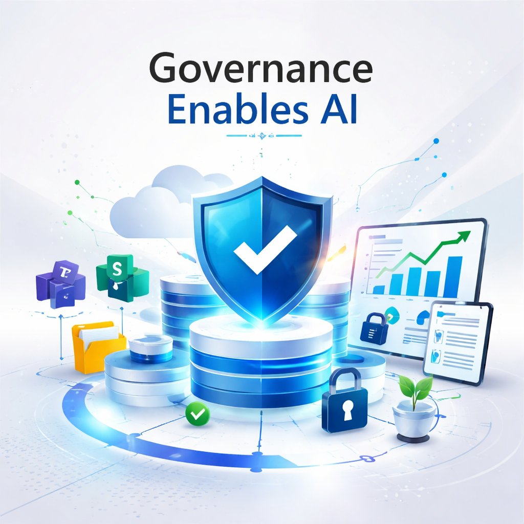 AI doesn’t fail because of tools. 
It fails because Microsoft 365 foundations aren’t ready.  
Govern first. Then scale AI.  
#AIReadiness #Microsoft365 #Governance #GTHCloud365 
 
CTA: Start with governance.