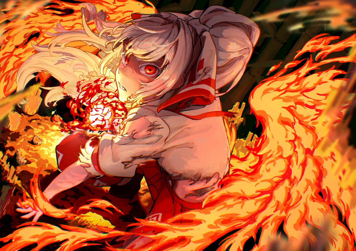 zzvjcLKyCRNFri6's tweet photo. #藤原妹紅　#東方Projectㅤ ＃イラスト https://t.co/wdL9DI9CIr