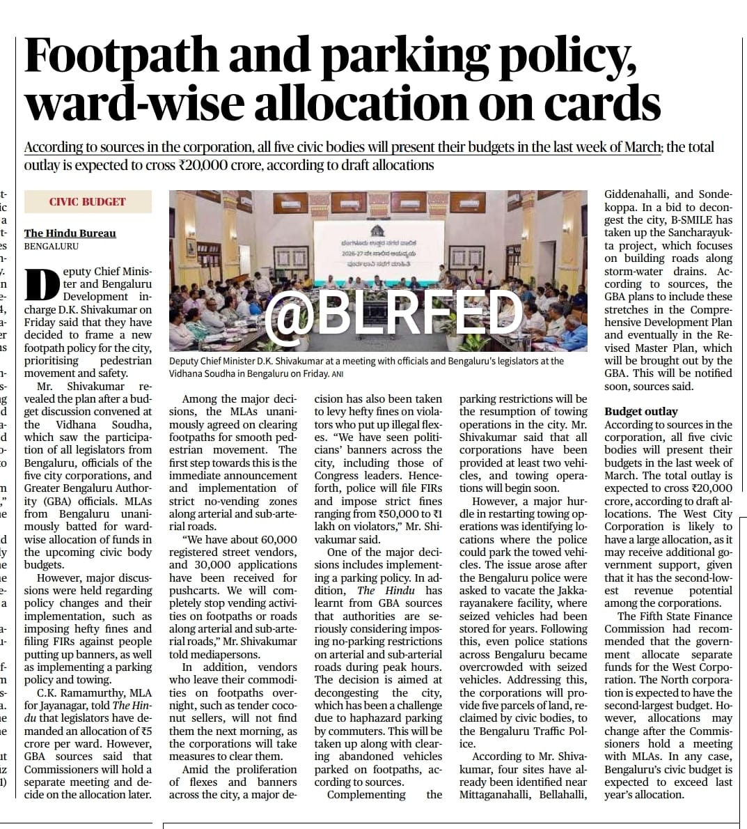 Bengaluru Mobility Federation® tweet media