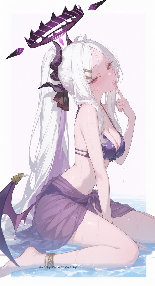 #ブルーアーカイブ 水着空崎ヒナさん
SFW illustration. No nudity or suggestive intent.