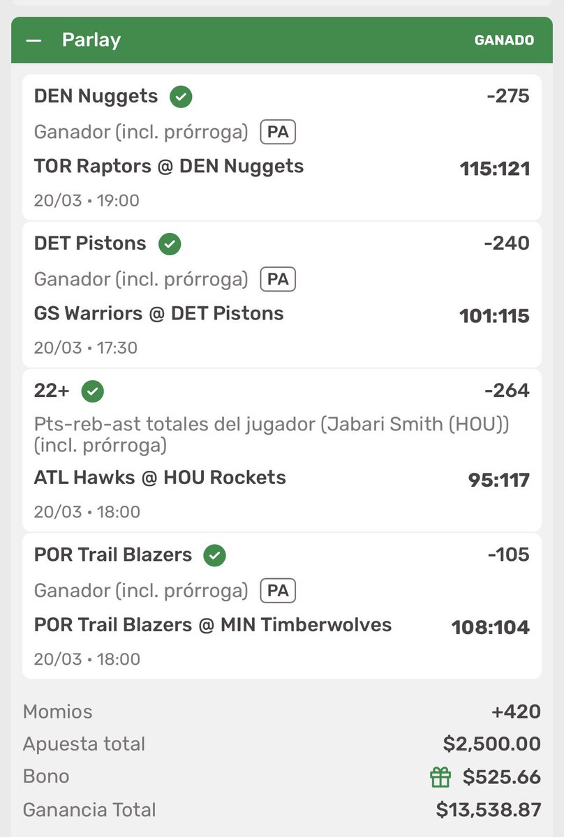 picks_koalateam's tweet photo. Regalaré $2000 entre los RT Y ❤️

Parlay +420 y OTROS $13,500 en la 👜

Que PUTA LOCURA DE DÍA 🤯���💥 segundo parlay del día cobrado en el grupo y sumando más de $25,000 solo hoy ❤️❤️😍😍 la KOALANETA está blindada de la mano de una persona especial 🪽🪽

Seguiremos 🚀🚀🚀🫶🏾 https://t.co/EFg4InAtwq