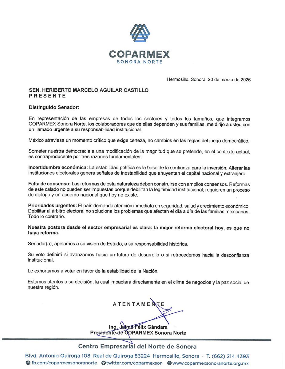 Coparmex Sonora Norte tweet media