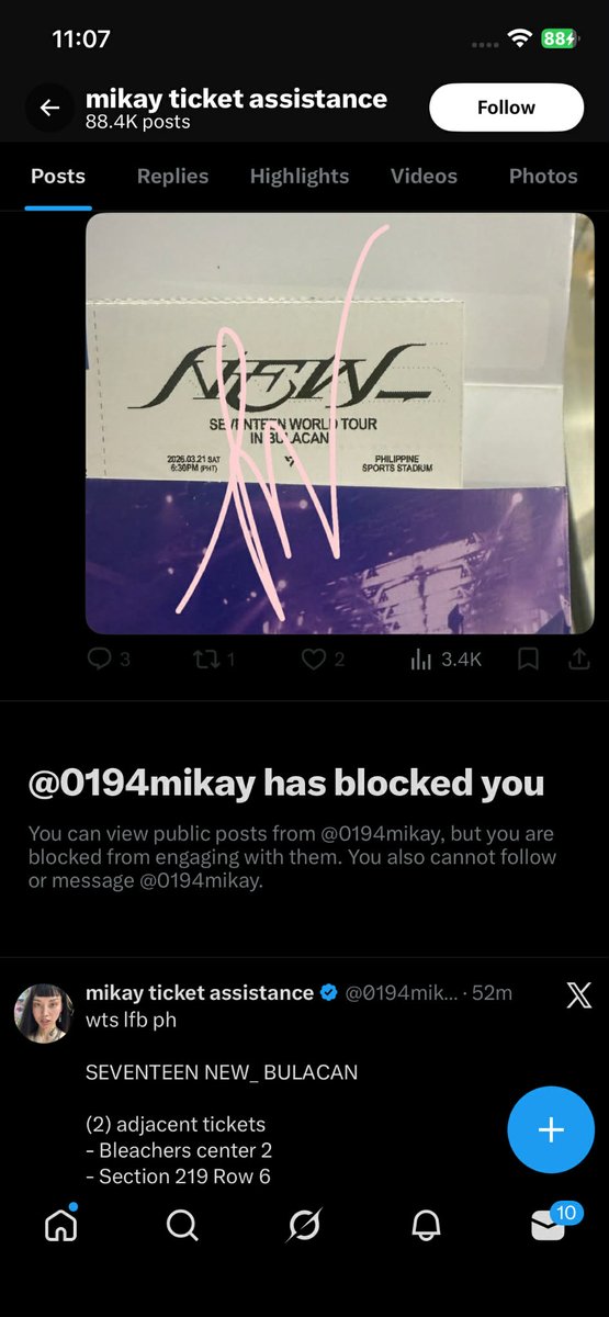 zeiah__'s tweet photo. SCAMMER ALERT help po pa retweet
SCAMMER!! SCAMMER!!!
Pls help po :(( Ito yung X acc niya @0194mikay @osufearless
PLS HELP SPREAD PO THANK U
#seventeen #svt #svt_bulacan
#seventeen_concert #scammer #concert #carats https://t.co/6B6Ka50UYd