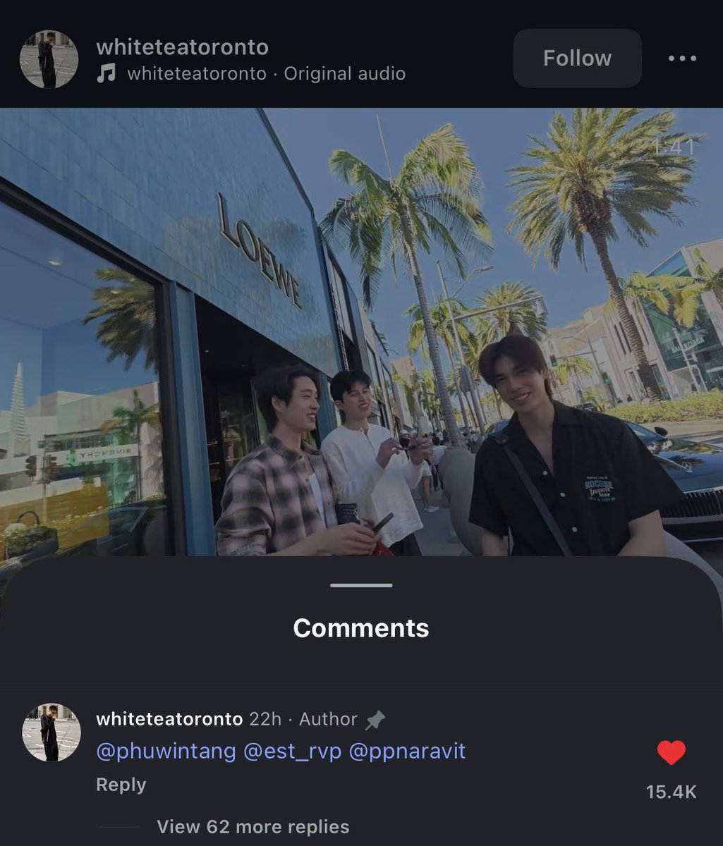 ตอนนี้เขาทราบแล้วว่าพ่กเอ็งเป็นดารา 555555555555555
#ppnaravit #phuwintang #est_rvp