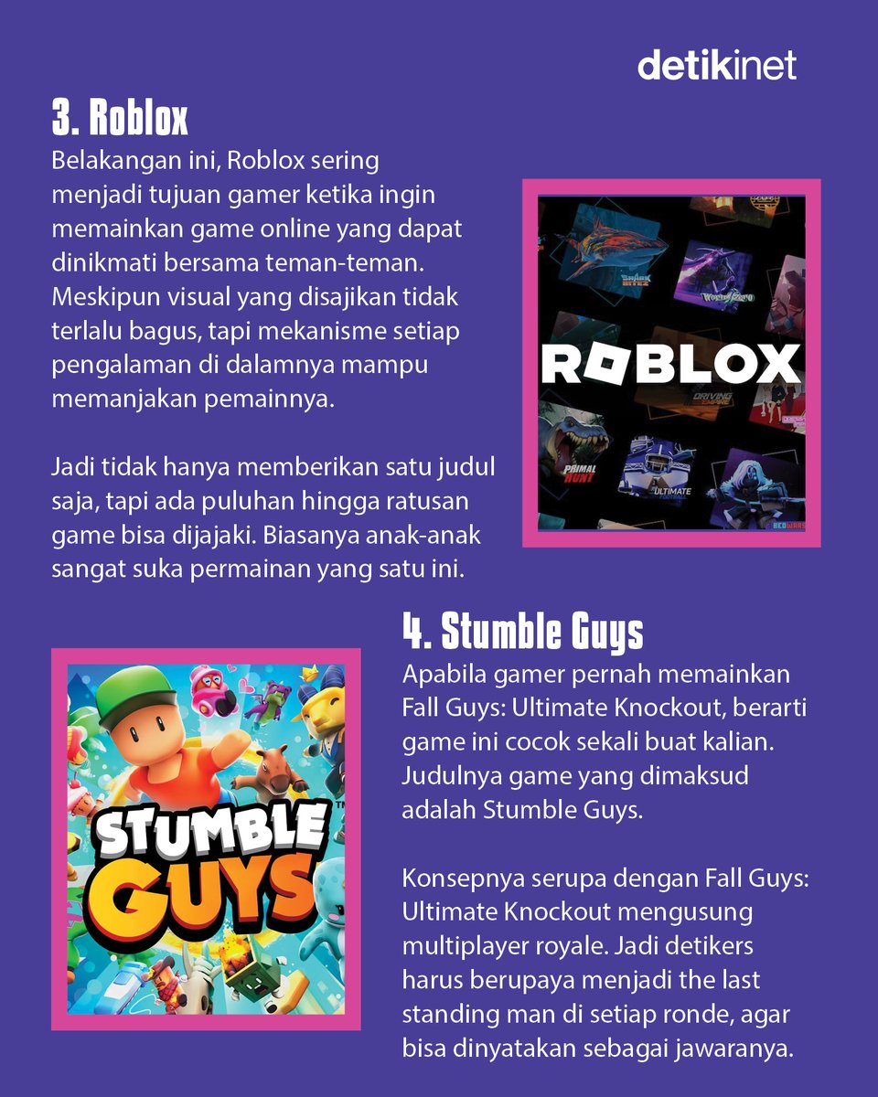 detikinet's tweet image. Kumpul bareng keluarga atau teman saat lebaran, tapi bingung mau main apa?

Tenang, ada banyak game seru yang bisa dimainkan bareng, mulai dari yang penuh strategi, santai penuh nostalgia, sampai yang bikin ketawa bareng. 

#detikinet #lebaran #gameandroid