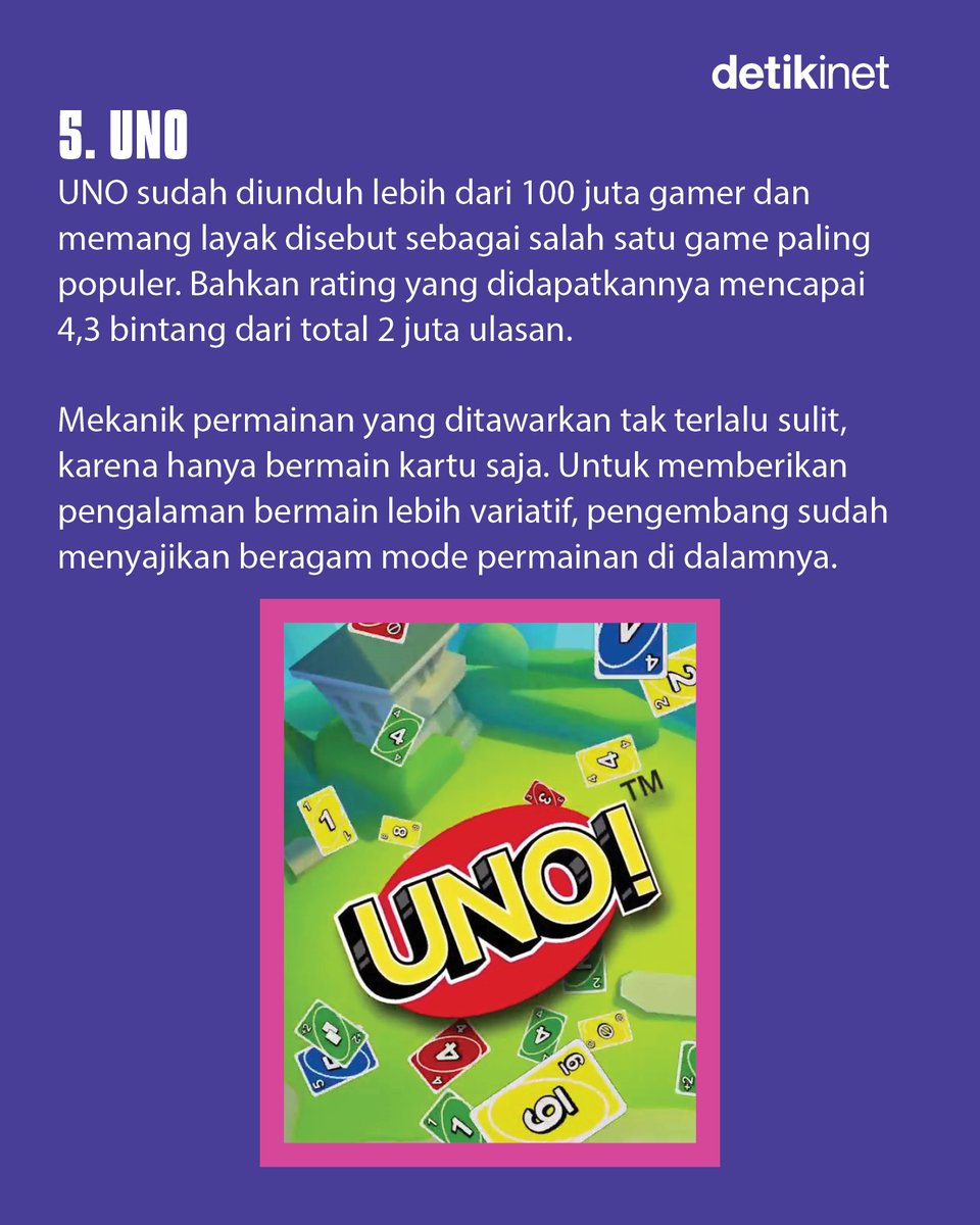 detikinet's tweet image. Kumpul bareng keluarga atau teman saat lebaran, tapi bingung mau main apa?

Tenang, ada banyak game seru yang bisa dimainkan bareng, mulai dari yang penuh strategi, santai penuh nostalgia, sampai yang bikin ketawa bareng. 

#detikinet #lebaran #gameandroid