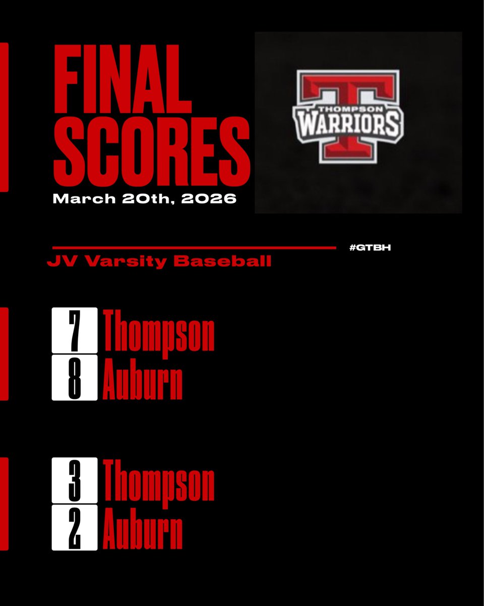 Thompson Warrior Baseball tweet media