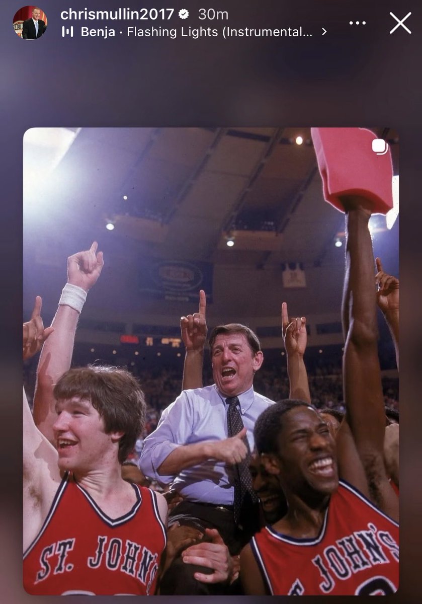 Chris Mullin via Instagram.

Love to see it  

#SJUBB