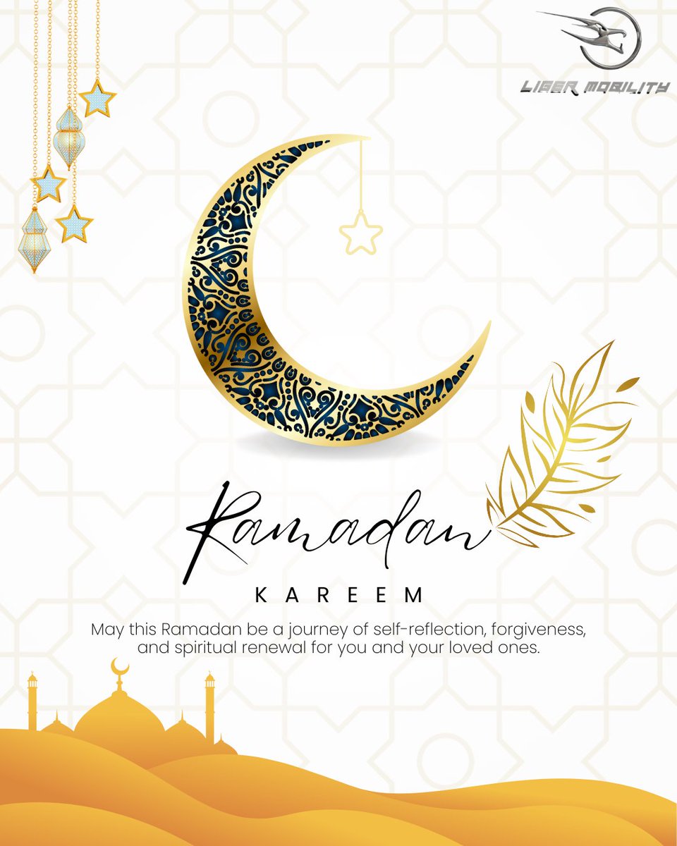 LigerMobility's tweet photo. Eid Mubarak! 🌙️ Wishing you peace, joy, and blessings this Ramzan Id from Liger Mobility #RamzanId #LigerMobility #EidMubarak https://t.co/wTnHz7vp2C