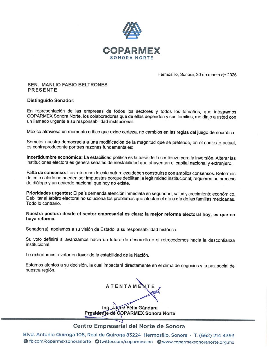 Coparmex Sonora Norte tweet media