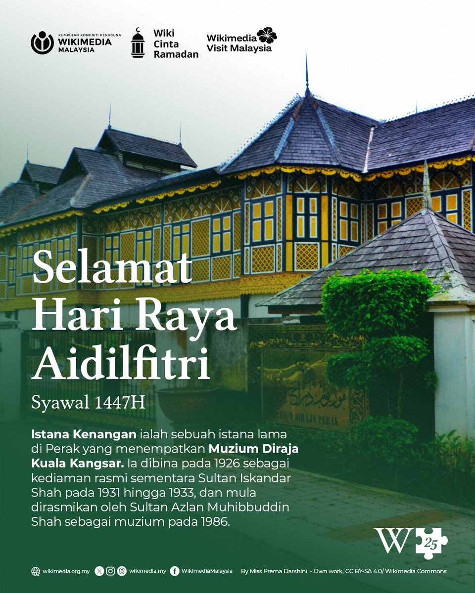 wikimediamy's tweet photo. Selamat Hari Raya Aidilfitri diucapkan kepada semua.

Semoga hari raya ini disambut dengan penuh kesederhanaan dan kesyukuran.

Rendang ketupat semua ada,
Pagi Syawal bersama kesayangan;
Kami ucapkan Selamat Hari Raya,
Salah dan silap harap dimaafkan.

#eidmubarak https://t.co/OTEVEJgZS3