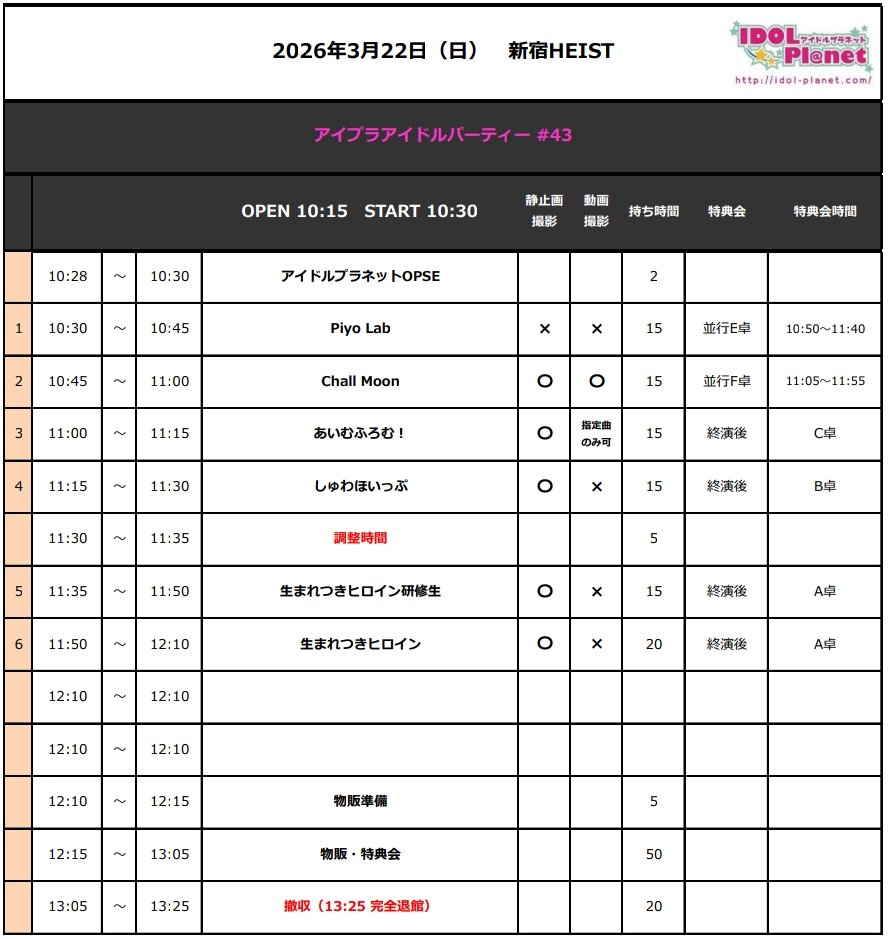 アイドルプラネット編集部 tweet media