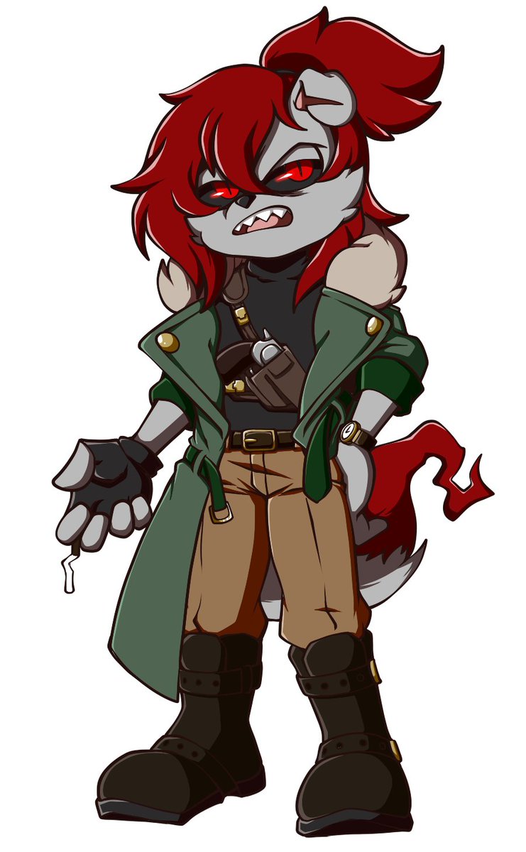 Meet Kain the Hellhound, working on redoing my Sonic based reactive!