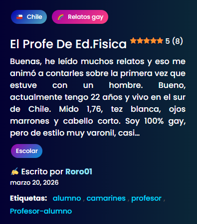 El profe de Ed.Fisica 🍆🔥

𝗥𝗘𝗟𝗔𝗧𝗢 𝗖𝗢𝗠𝗣𝗟𝗘𝗧𝗢: kyunix.com/el-profe-de-ed…