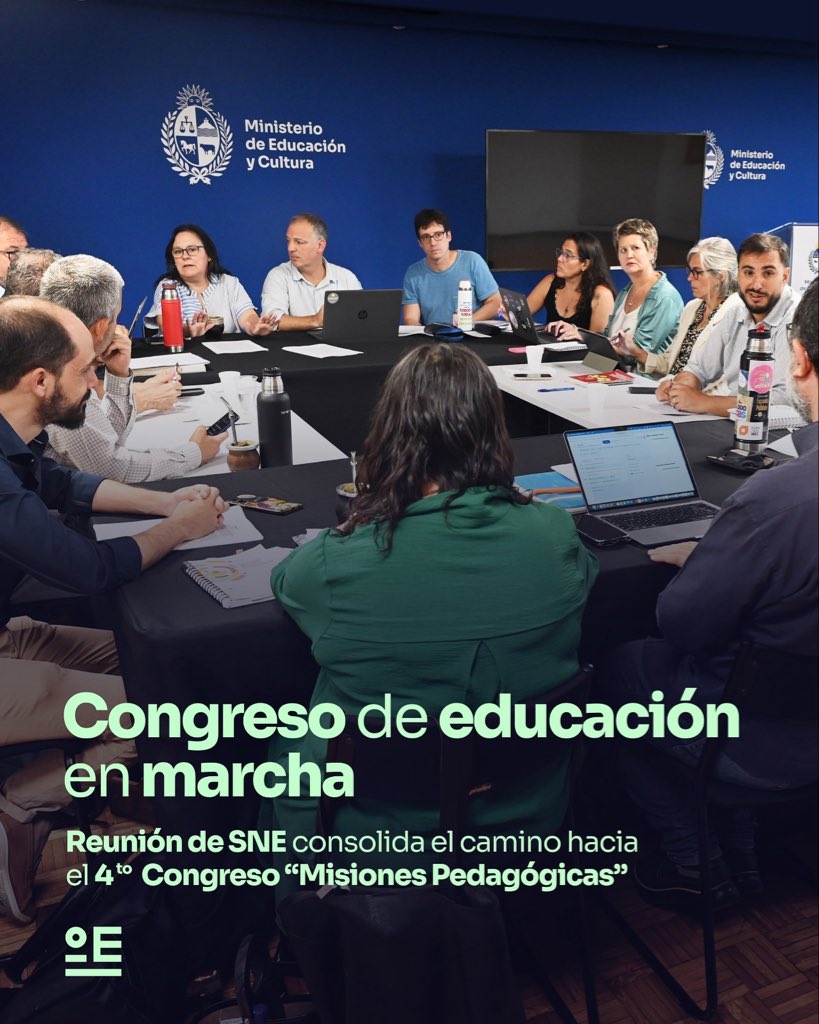 educacion_mec's tweet photo. Congreso Nacional de Educación en marcha 📚

El Sistema Nacional de Educación sigue trabajando de cara a un congreso amplio, participativo y representativo. Donde se discuta de manera informada y comprometida sobre los desafíos y los problemas de la educación https://t.co/w8y2AJ7v9J