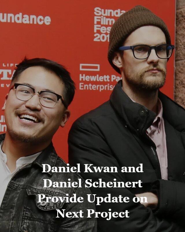 OutLoudCulture's tweet image. Daniel Kwan and Daniel Scheinert Provide Update on Next Project
 #comingsoon #danielkwan #danielscheinert #entertainment #featured #film #movie #news #outloudculture #update 

READ MORE: outloudculture.com/?p=68322