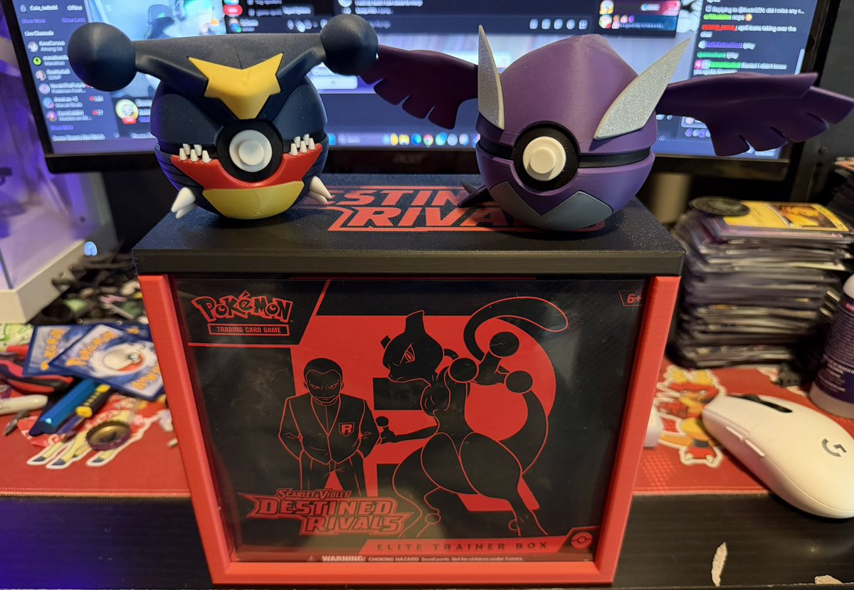 Well I finally got these ETB cases to finally fit the soft ETB covers that you can get off of Amazon so now it’s fully protected! #pokemon #3Dprinting