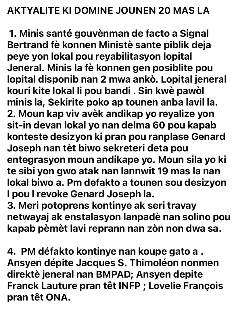 Émancipation FM (90.7) PauP, Haiti tweet media