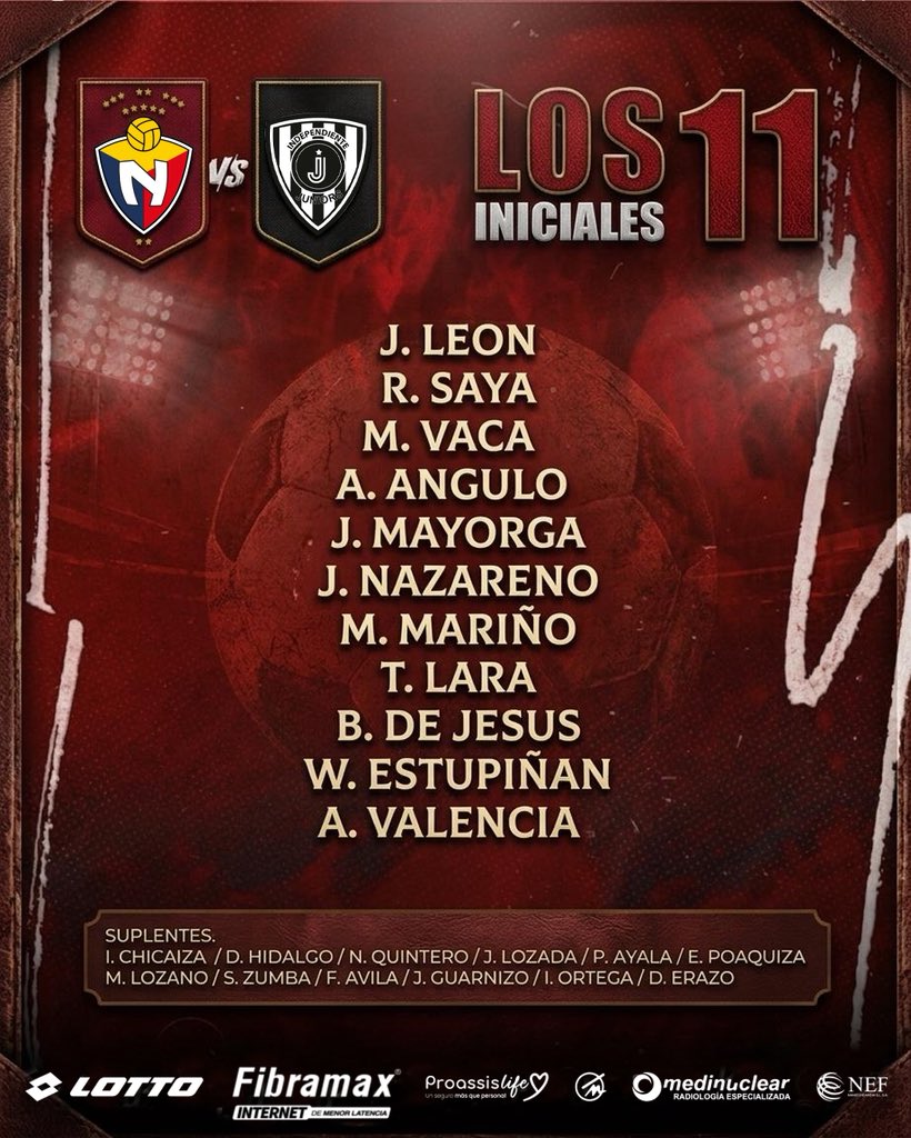 ❗𝗢𝗡𝗖𝗘 𝗗𝗘𝗟 𝗥𝗢𝗝𝗢❗

#VamosNacional🔴🇪🇨